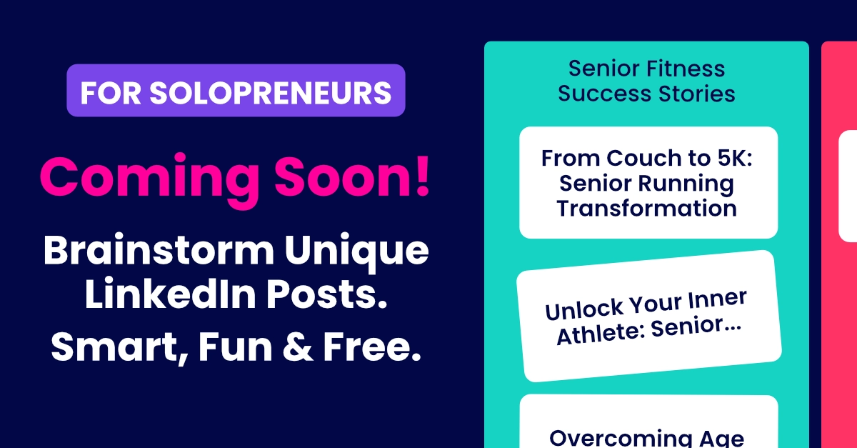 Free Linkedin Post Idea Generator - For Solopreneurs